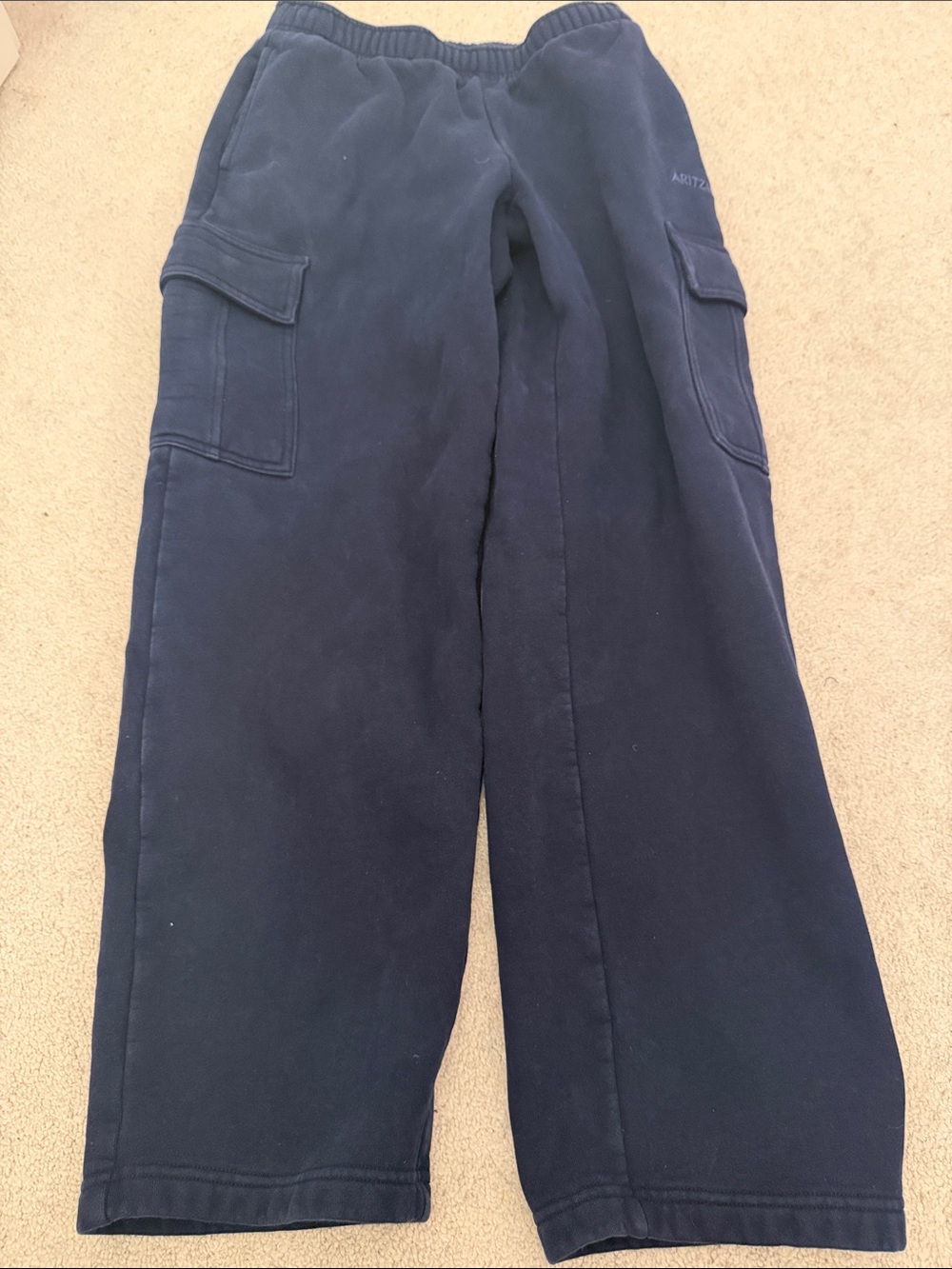Aritzia Men's Dark Blue Cargo Sweatpants